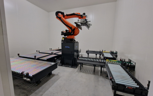 Le robot de palettisation en logistique grand froid