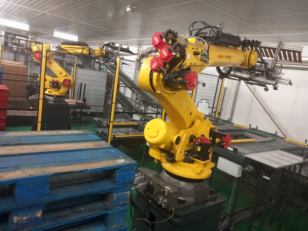Automatisation de la palettisation en milieu agroalimentaire Robot de palettisation en environnement agroalimentaire surgelé
